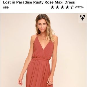 Lulu’s Lost in Paradise maxi NWT bridesmaid large